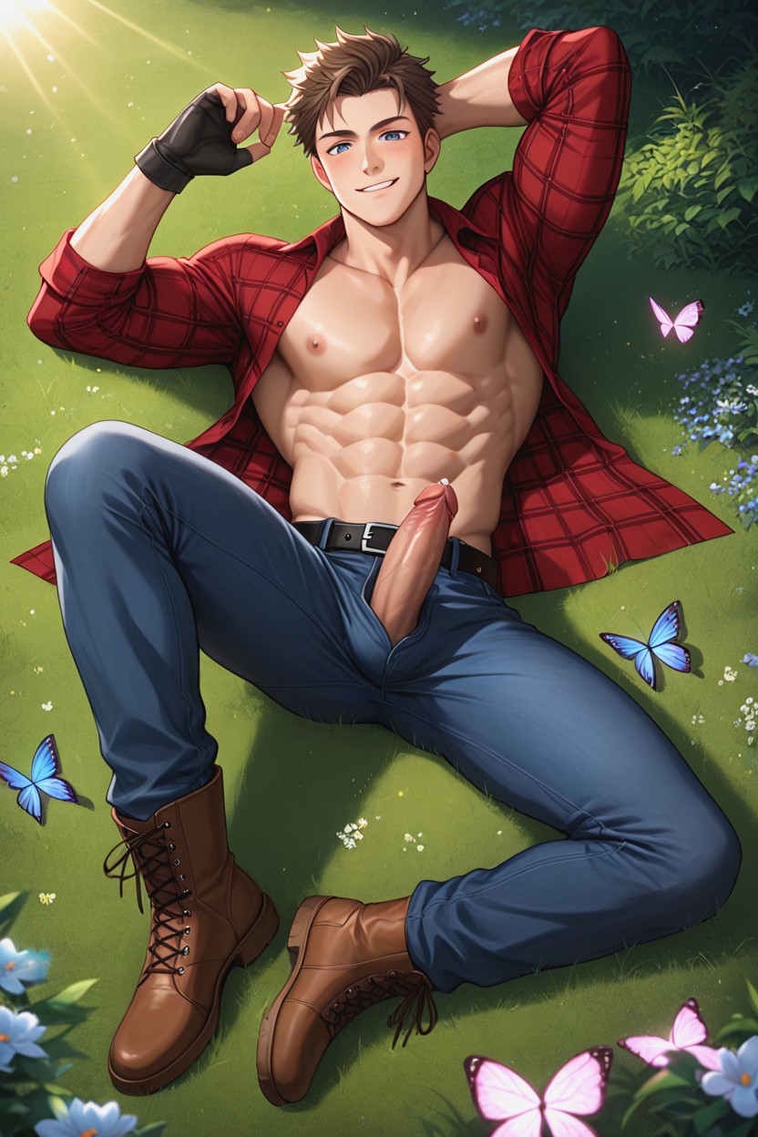 One Man, Tall Height, Race Canadian AI Gay Porn