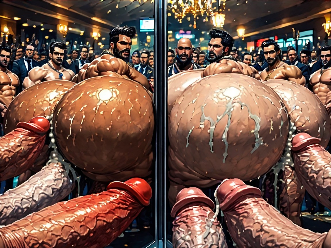 Man Men Only, Triple Penetration In Ass, Tongue Out AI Gay Porn