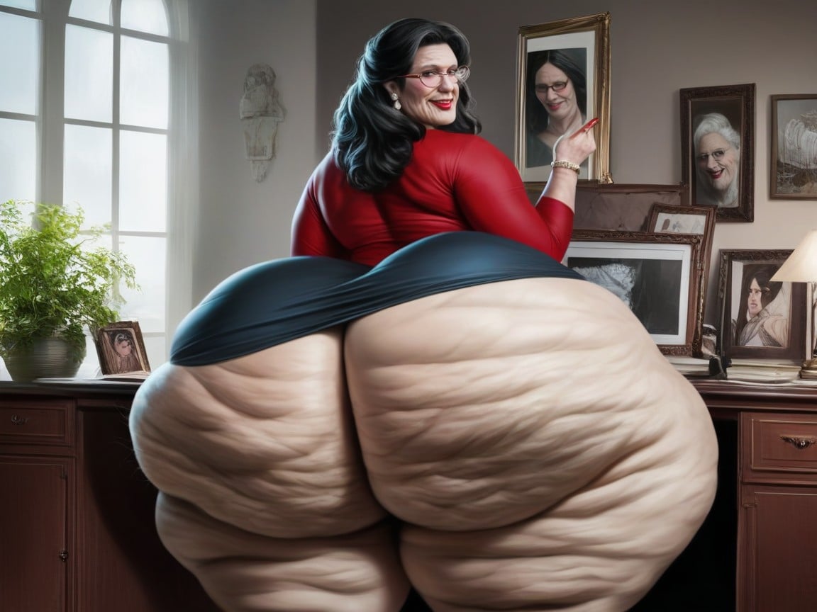 1 Person, Shaped Figure, Extremely Big Round Ass AI Porn