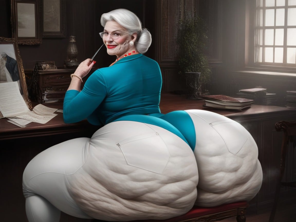 Extremely Wide Hips, Thick Ass, Disproportionately Large Ass AI Porn