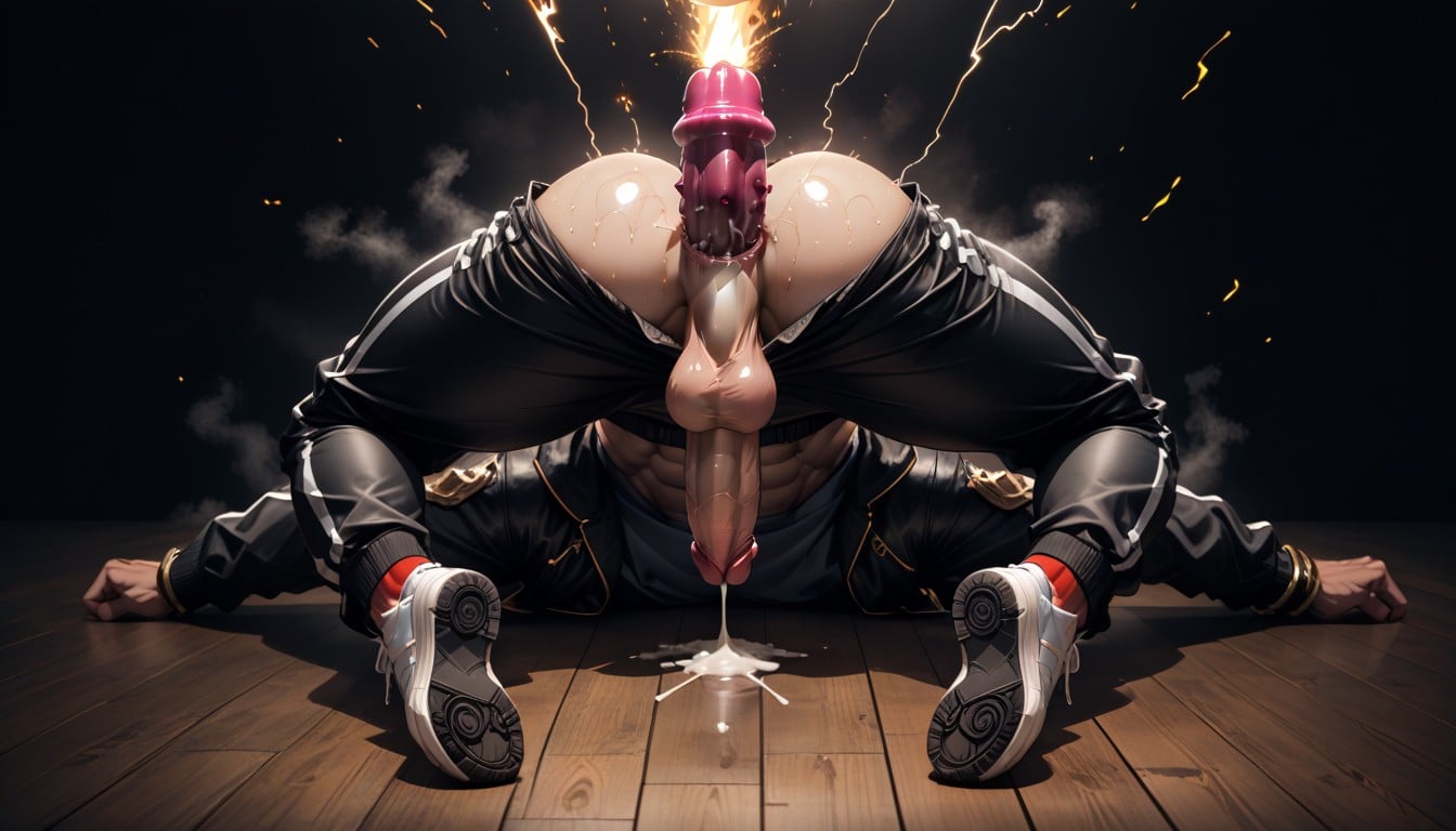 Bbc, Lean Body, Three Gods Of Thunder As Big Thick Vibrating Fleshy Skin Dildos AI Gay Porn