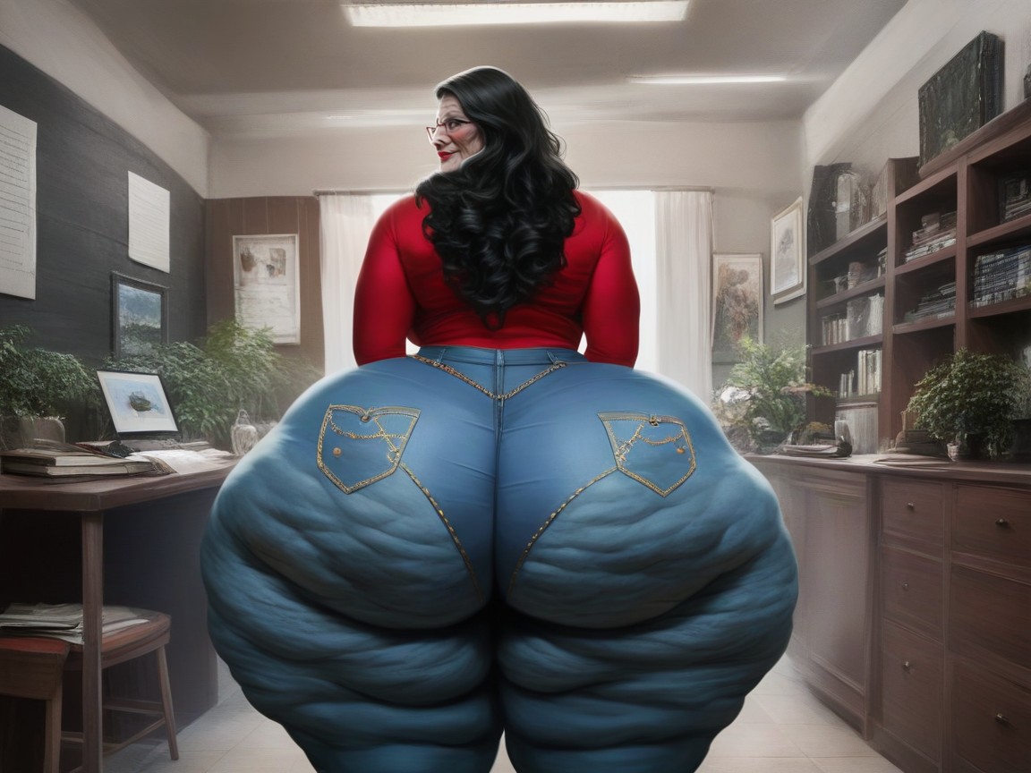 Extremely Large Ass, En Forma, A Tall Oily Skin Porno IA