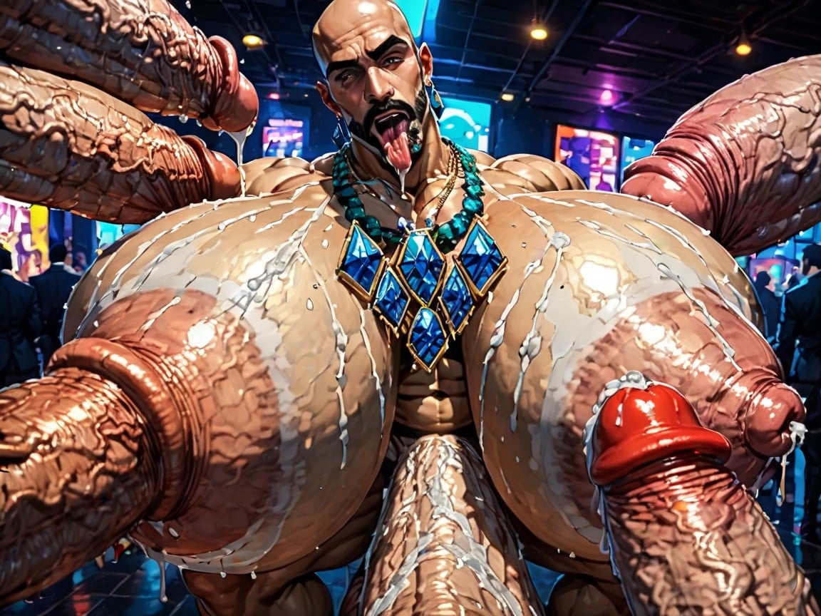 Oiled Skin, Blowjob (3rd Person), Massive Ass AI Gay Porn
