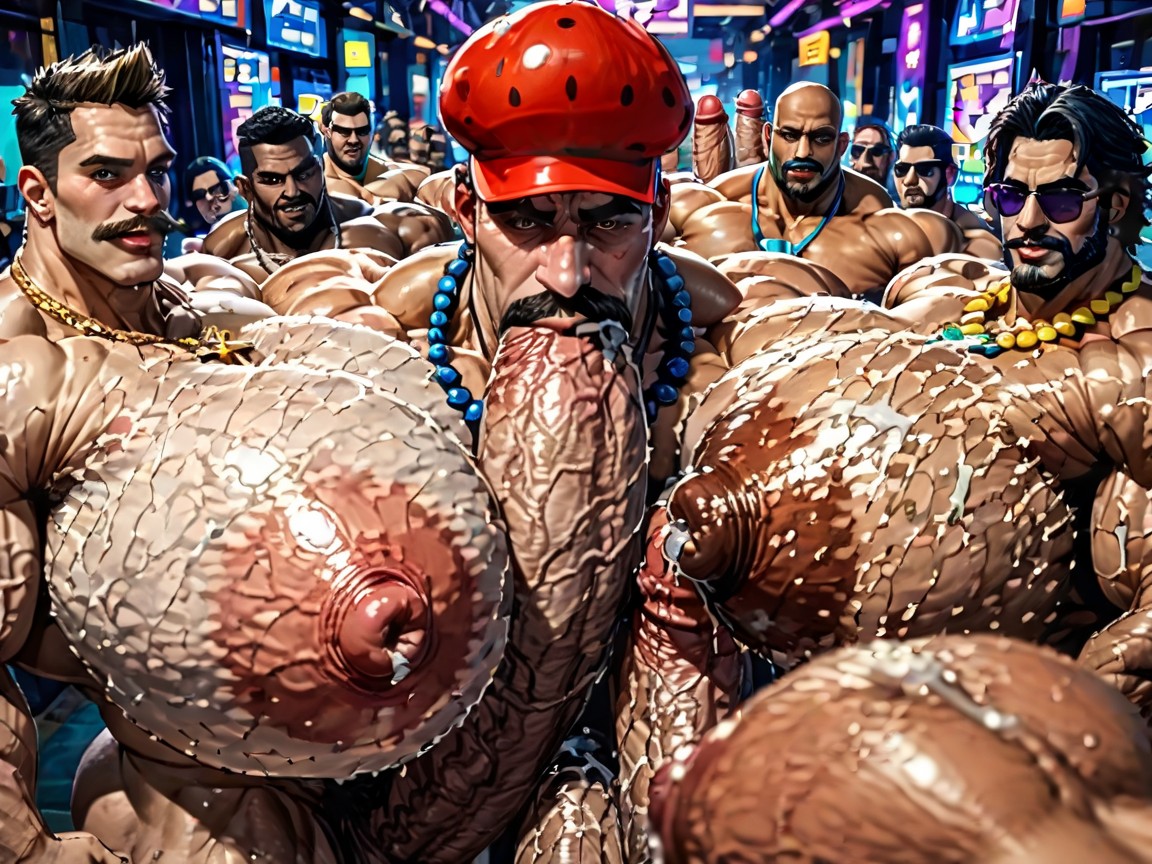 Side View, Sweaty, Focus Under Boob AI Gay Porn