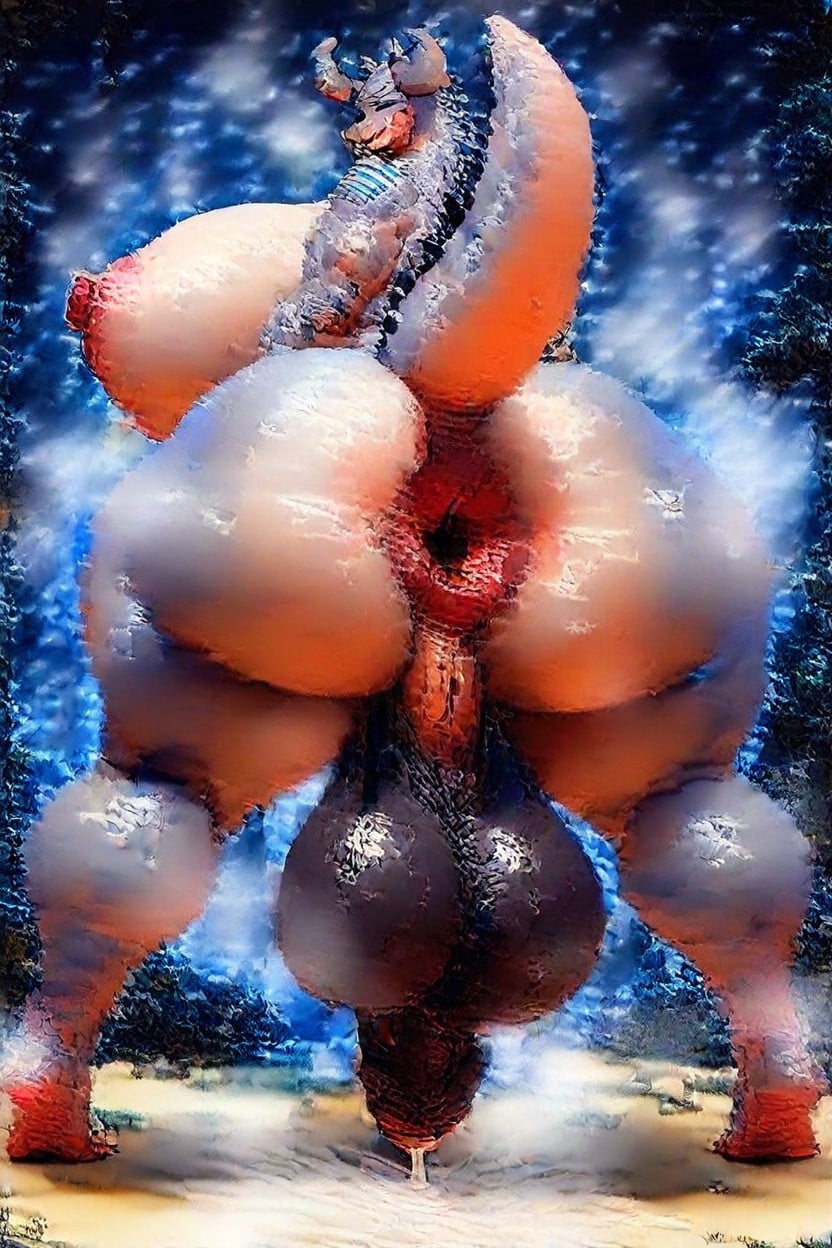 Gurgling Balls, Cum Sludge, Donut Anus Furry AI Porn