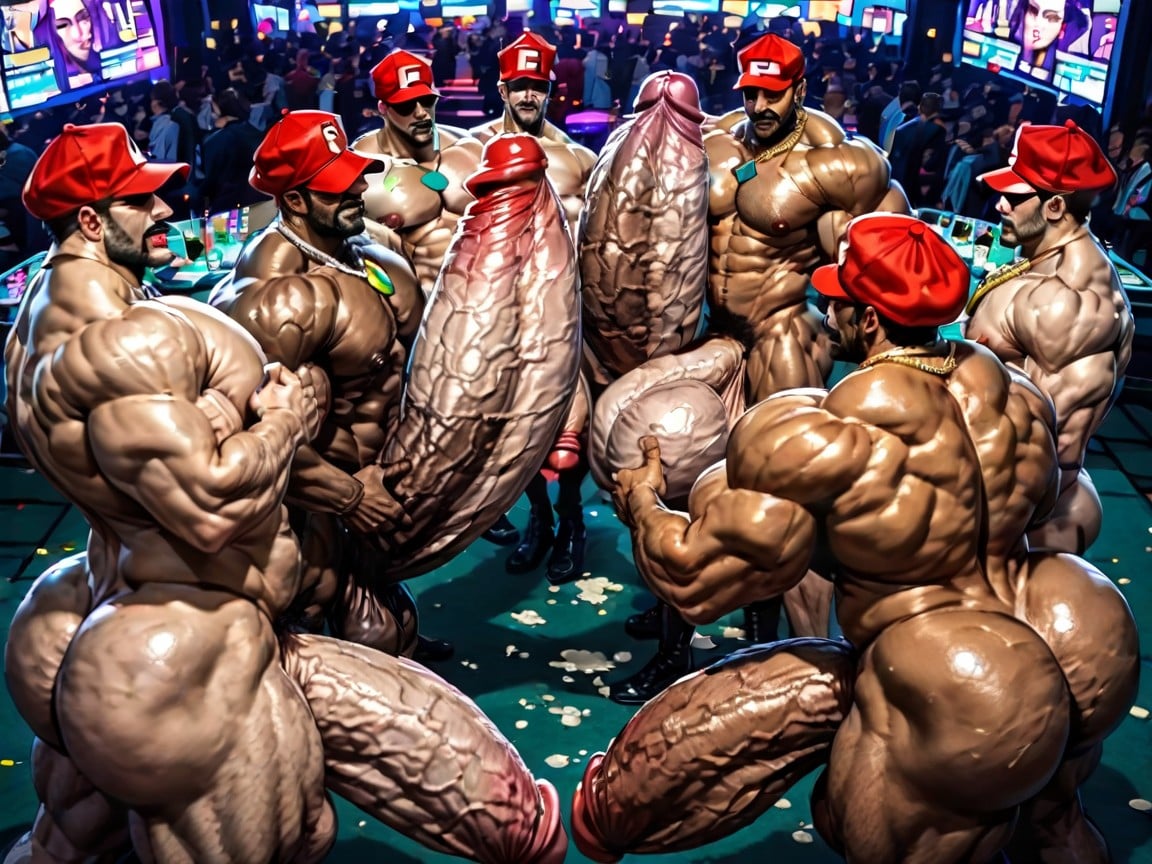 Wide Angle, Massive Muscles, Massive Ass AI Gay Porn
