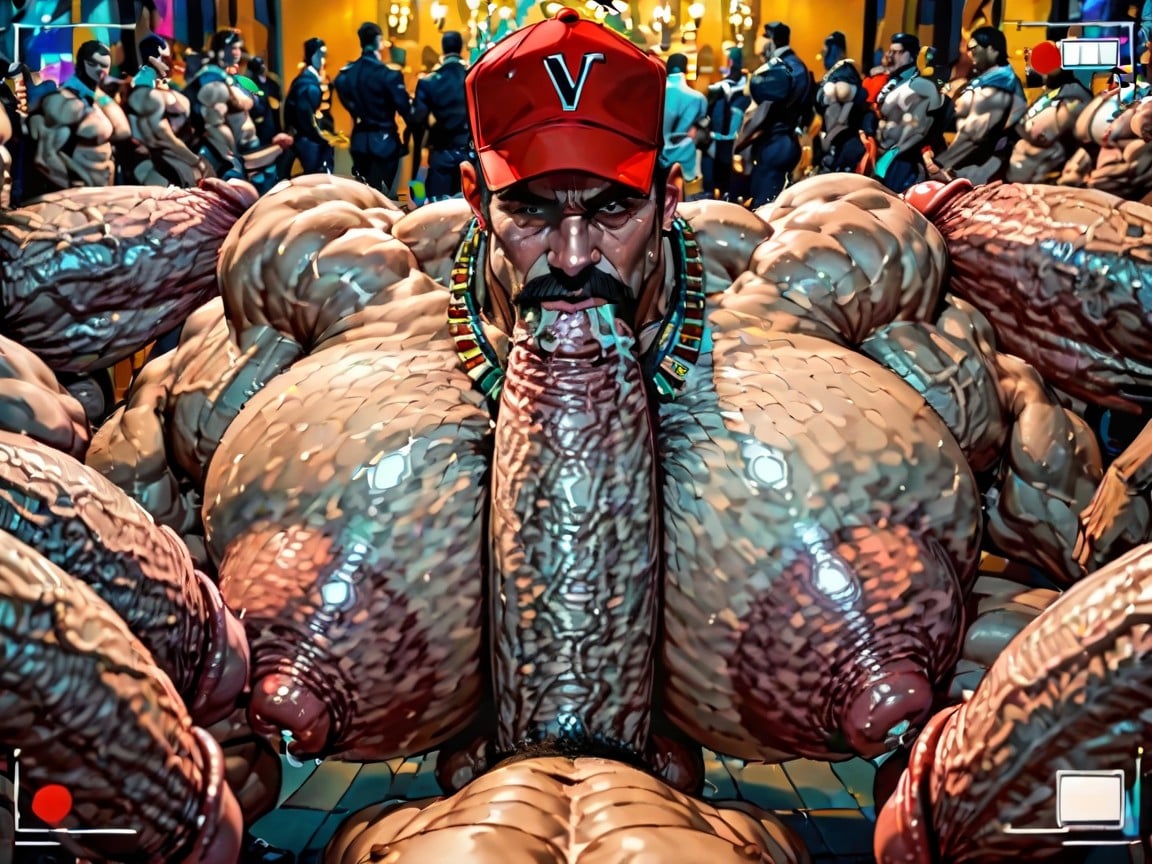 Huge Hyper Nipples, Sideburns, Hyper Boobs AI Gay Porn