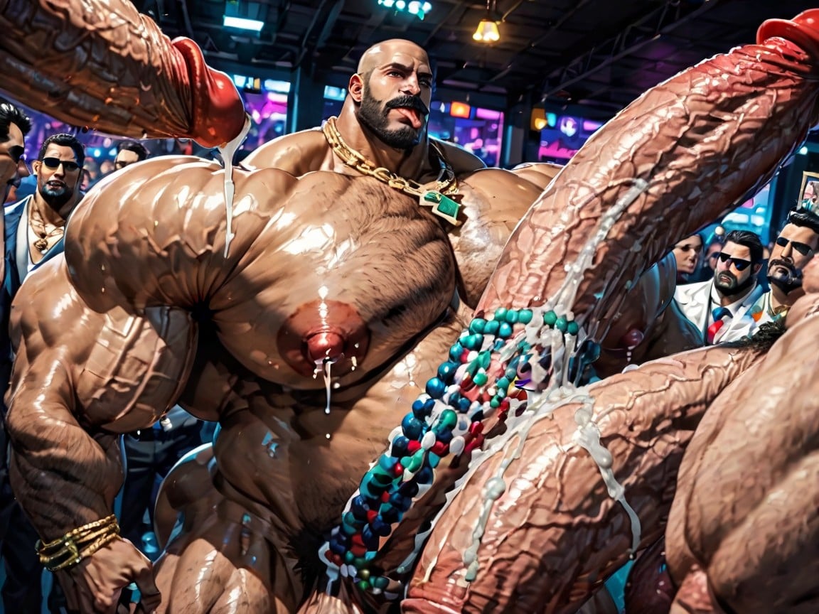 Oversized Hyper Boobs, Huge Cocks On Ass And In Ass, Cum Covered Ass AI Gay Porn