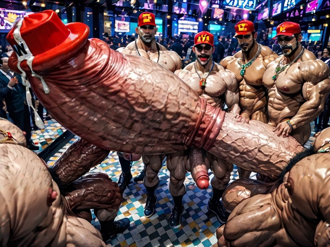 Man Men Only, Club, Huge Cocks On Ass And In Ass AI Gay Porn