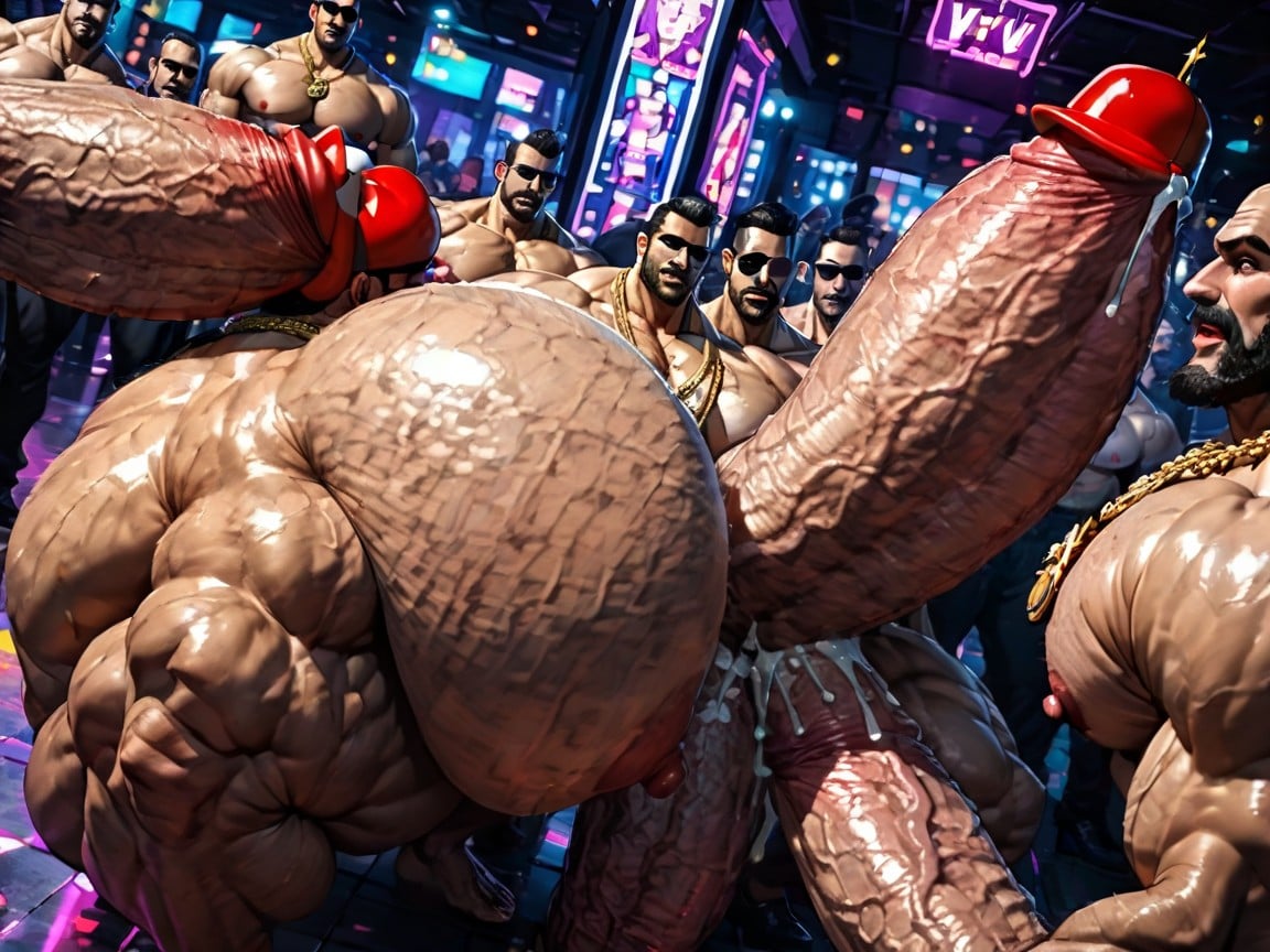 Gay Gangbang, Many Huge Cocks In Mouth And Hyper Massive Ass, Man Men Only AI Gay Porn