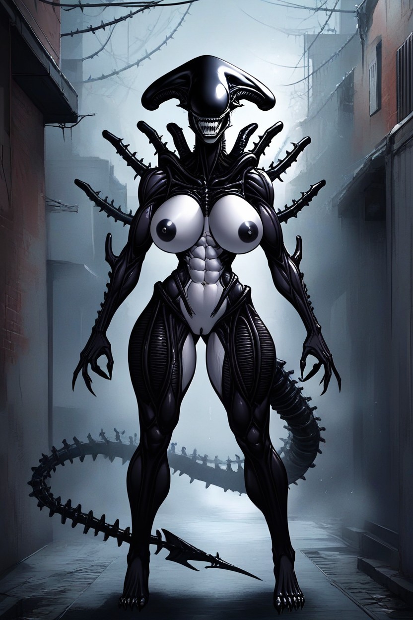 No Eyes, Huge Thighs, Eyeless Furry AI Porn