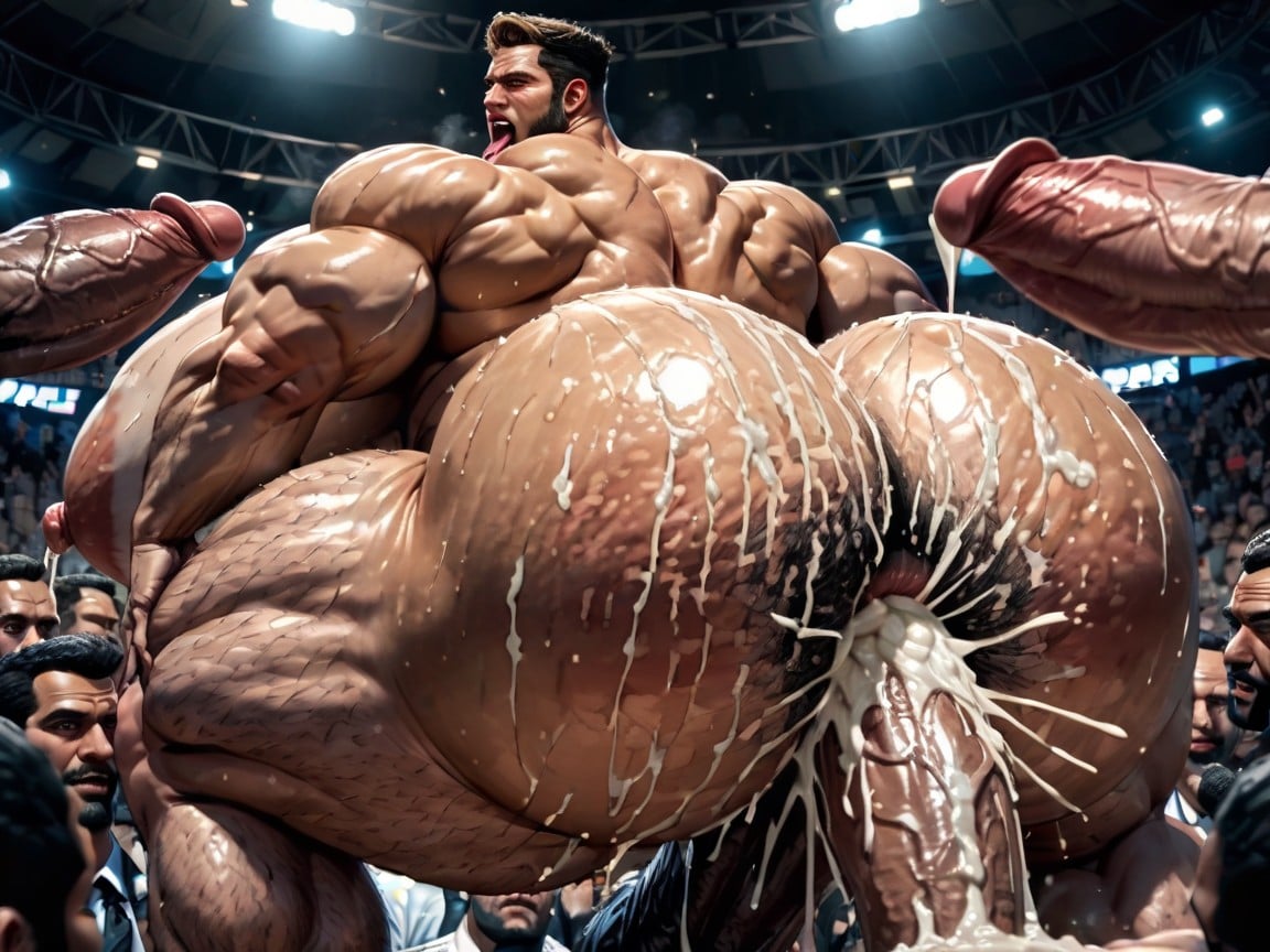 Huge Hyper Nipples, Impossibly Long Cocks, Big Pecs AI Gay Porn