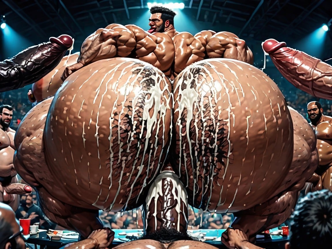 Man Men Only, Both Boobs Getting Sucked Hard, Huge Hyper Nipples AI Gay Porn