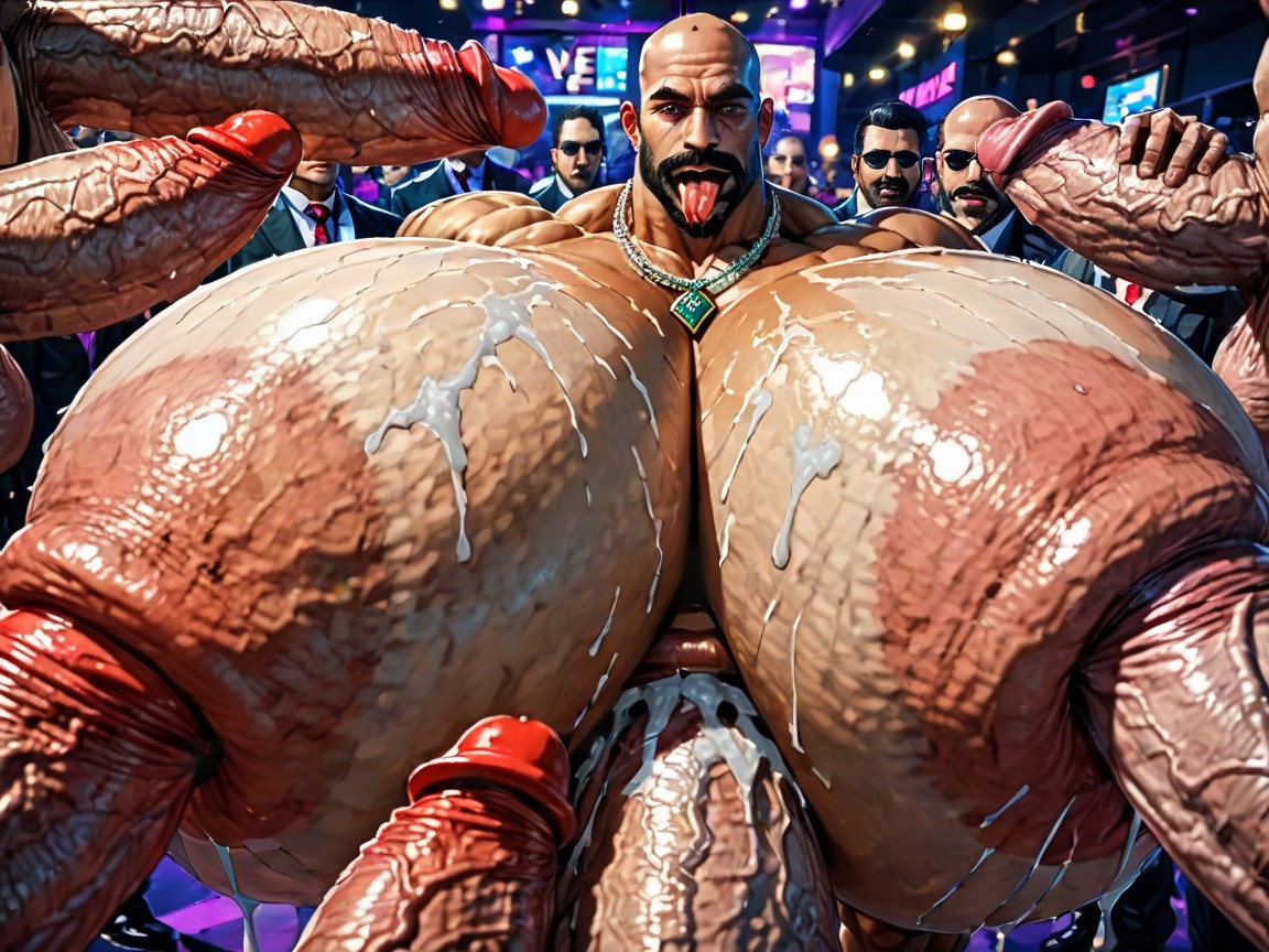 Mouth Agape, Manbald, Man Men Only AI Gay Porn