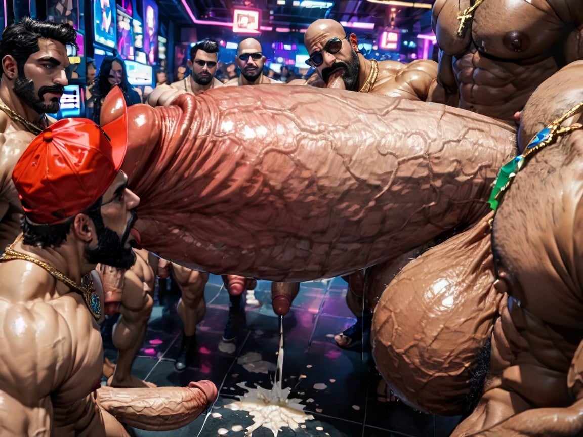 Big Extreme Hyper Nipples, Man Men Only, Oiled Skin AI Gay Porn