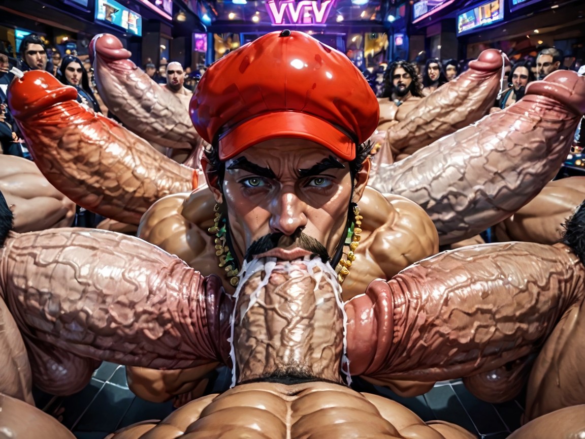 Only Hyper Boobs, Harem, Cum Covering Face AI Gay Porn