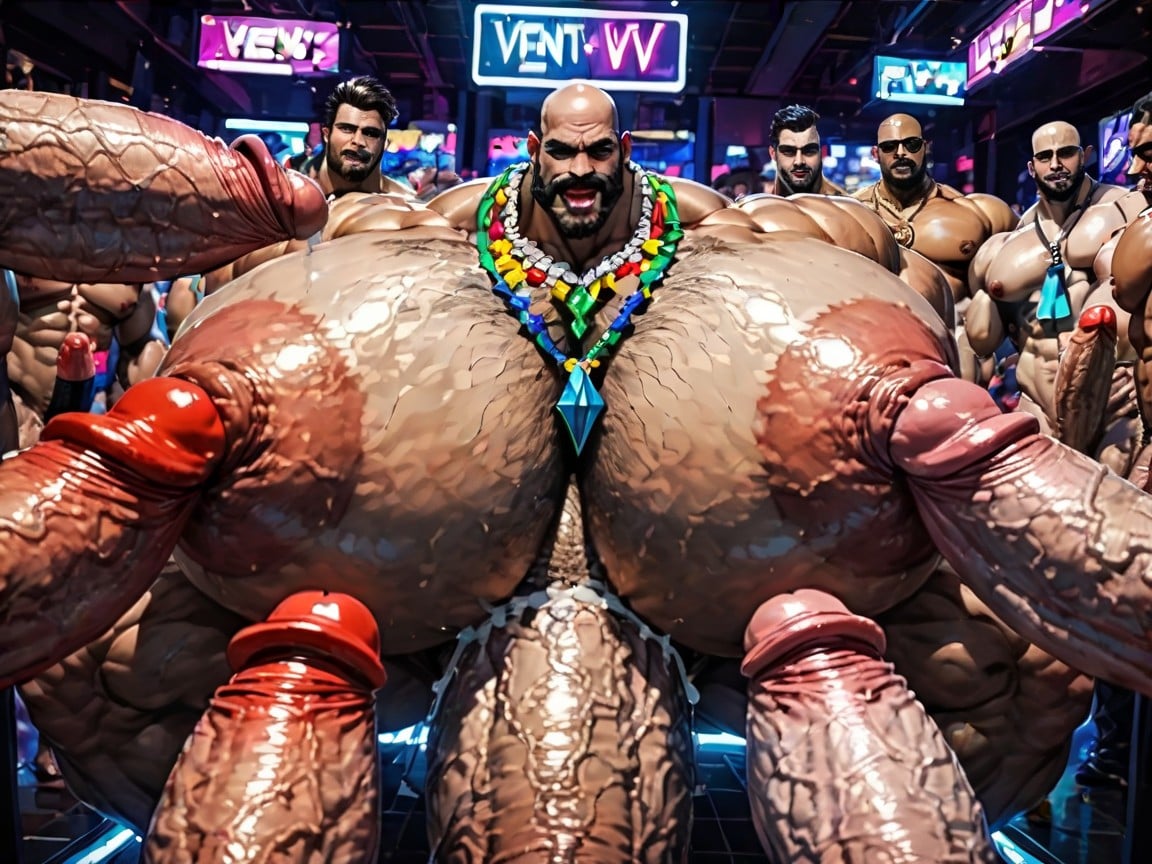 Naked, Thick Goatee, Gangbang Massive Ass AI Gay Porn