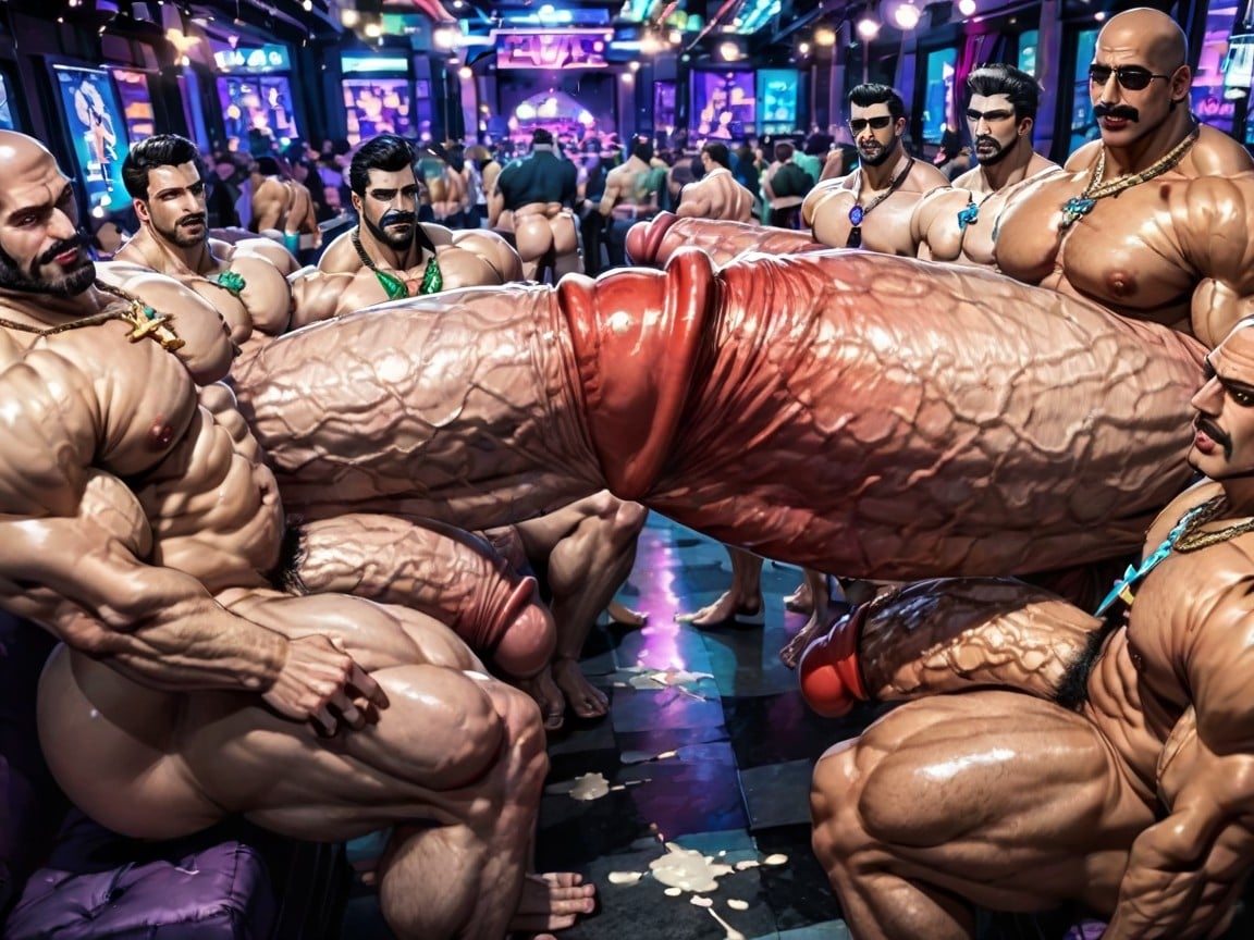 Looking At Viewer, Huge Extreme Oversized Ass, Manbald AI Gay Porn