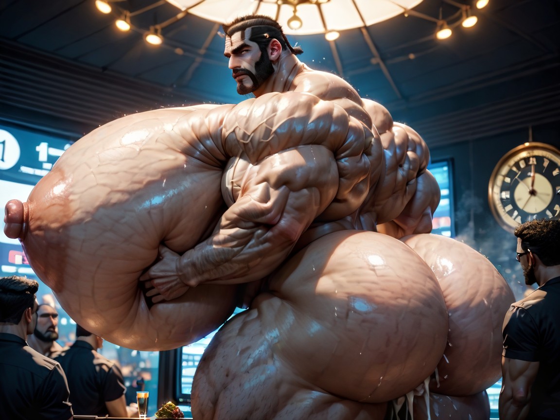 Big Pecs, Suck Cocks, Hyper Boobs AI Porn