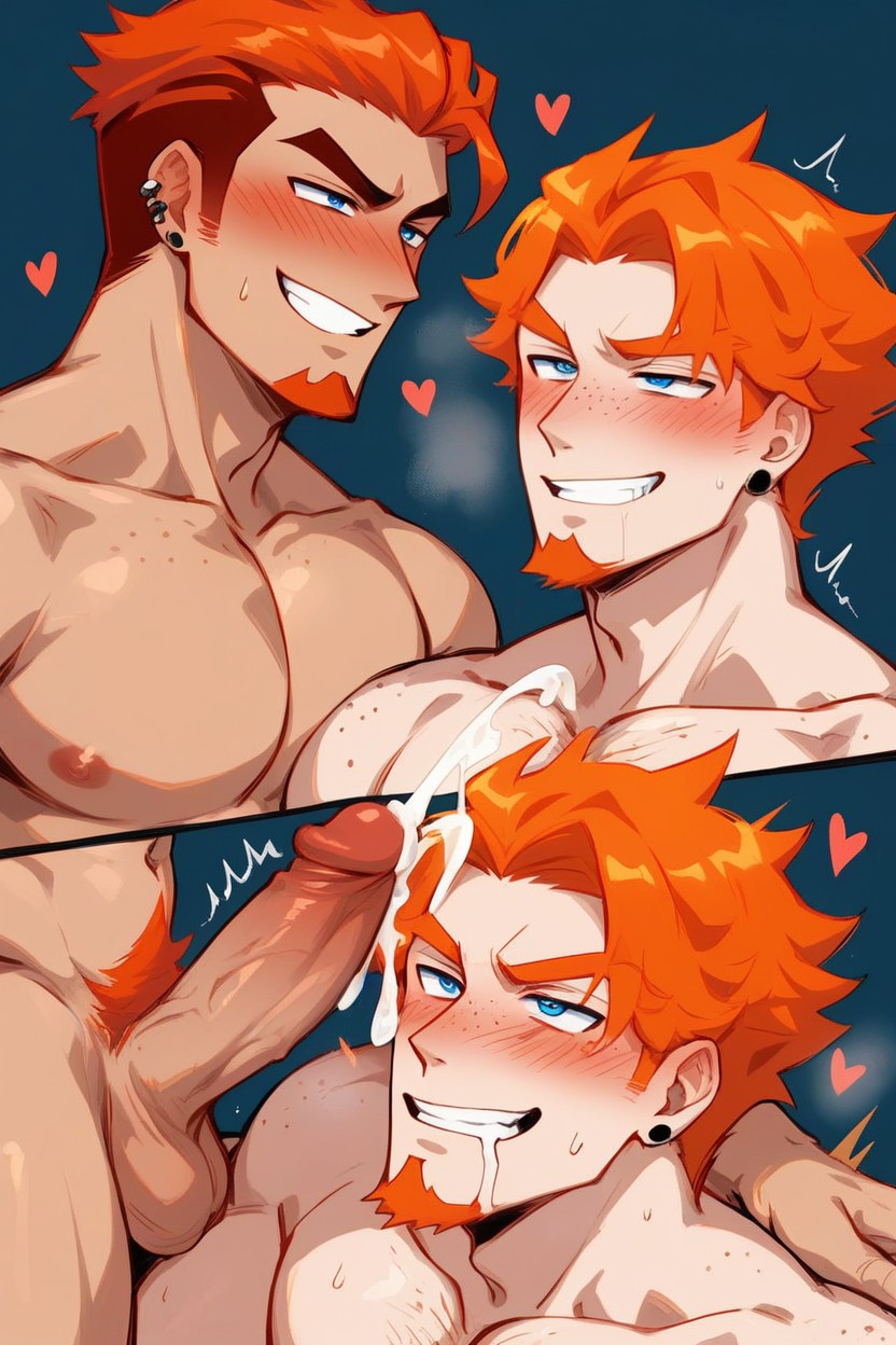 Father And, Blue Eyes, Ginger AI Gay Porn
