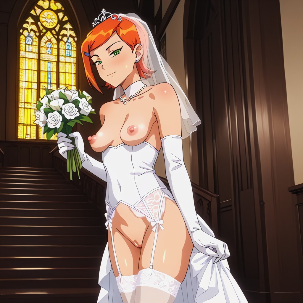 Waist Shot, Projected Breasts, Perfect Face Hentai AI Porn