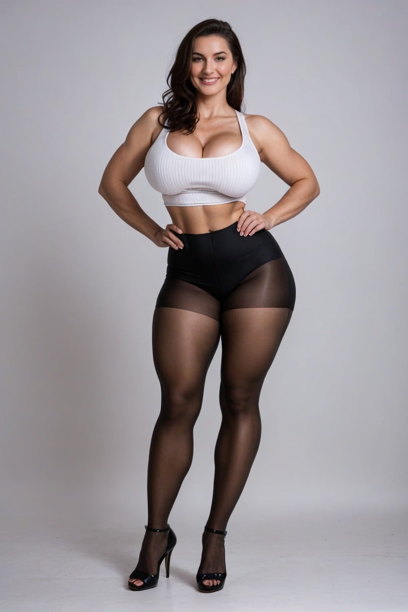 Perfect Body, Wide Angle, She Wears An Leggings AI Porn