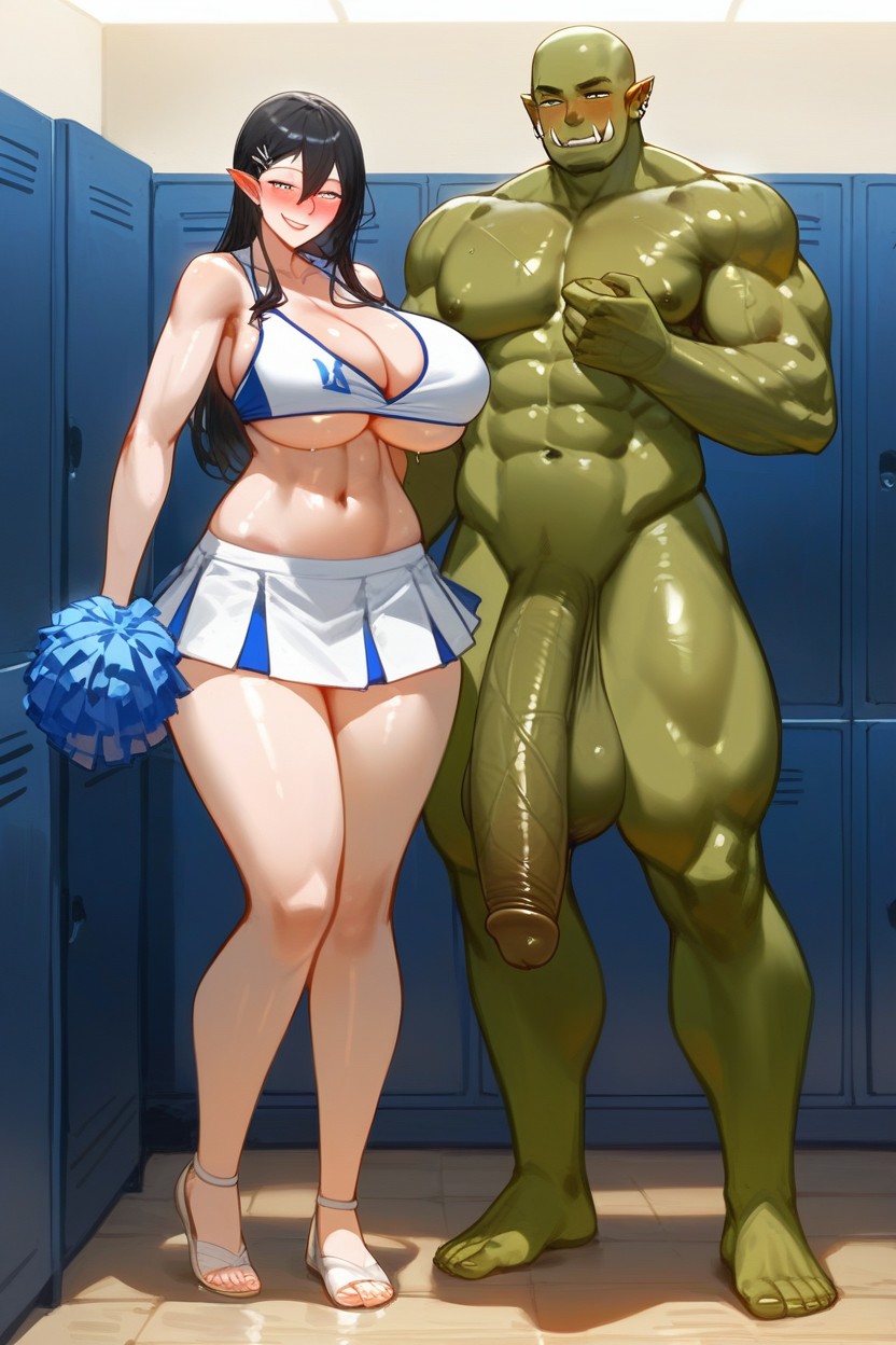 Orc Strip Search, Wide Orc, Women Love Orc Cock Hentai IA