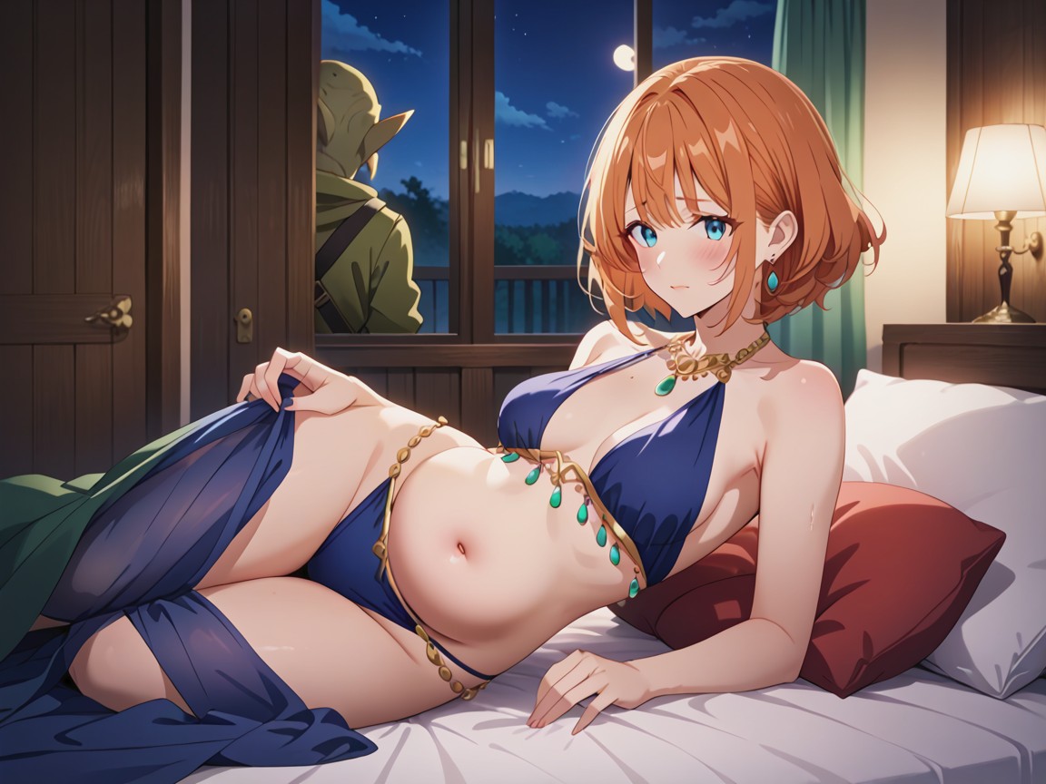Night, Perfect Face, Short Length Hentai AI Porn