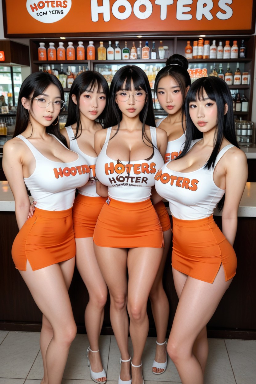 Curvy Lips, Bangs, Perfect Legs AI Porn