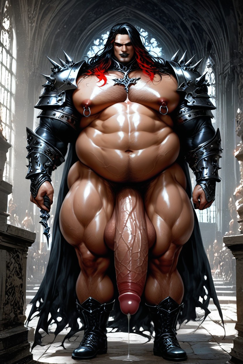Broad Shoulders, Black Nail Polish, Dungeon AI Gay Porn