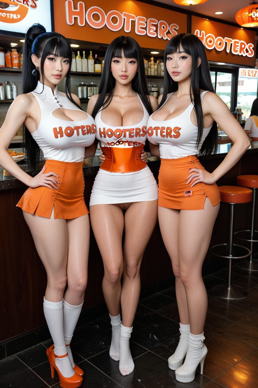 Goth, Tight Thighs, Photographic AI Porn
