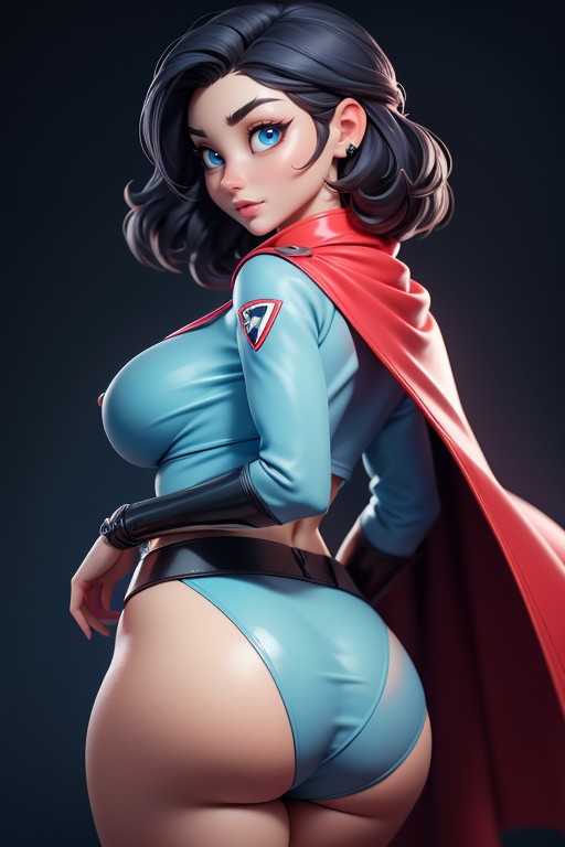 Black Hair, Confident, Large Breasts Hentai IA