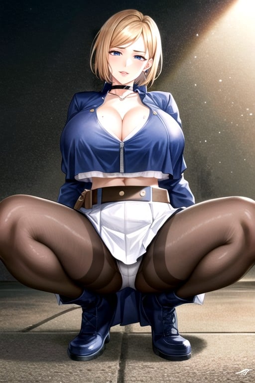 Culo Grande, Blonde Ponytail, Saggy Breastsbig Nipplesbig Areolaswide Hips Hentai IA