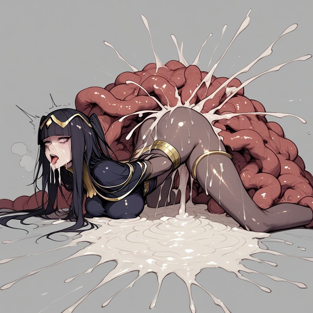 Massive Cum, Double Fuck, Anime Style Porno IA Hentai
