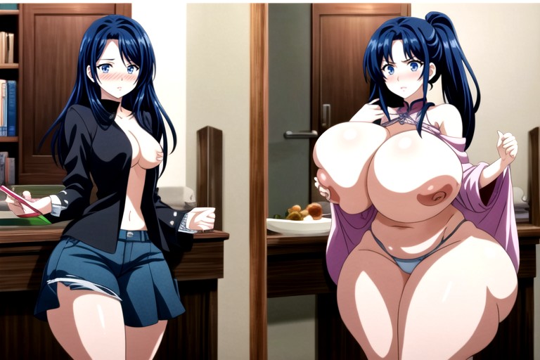 Most Hyper Ultra Mega Busty Woman Ever To Be Seen, The Most Perfect Gargantuan Massively Fat Breasts Expansion, Breast Expansion Hentai AI Porn