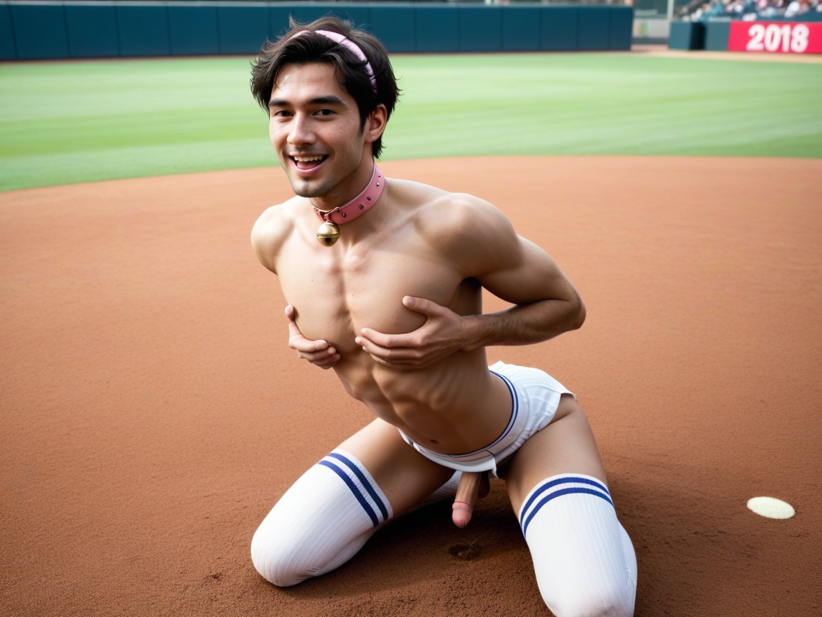 Baseball Stadium, Doggystyle Anal Sex, Small Ass AI Gay Porn