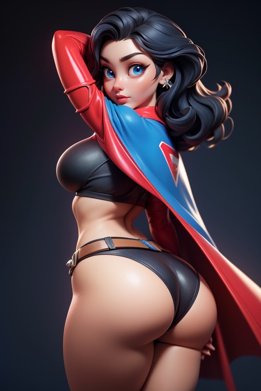 Confident, Black Hair, Curvy Hips Porno IA Hentai