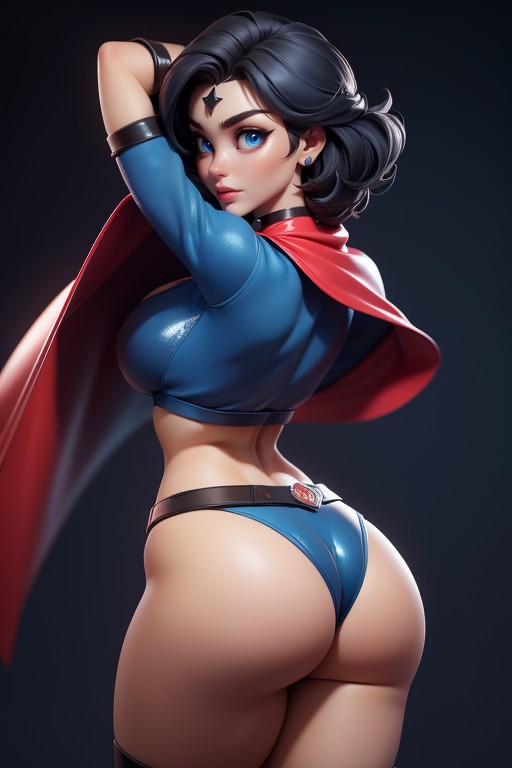 Thick Body, Riesiger Po, Umhang Hentai KI Porno