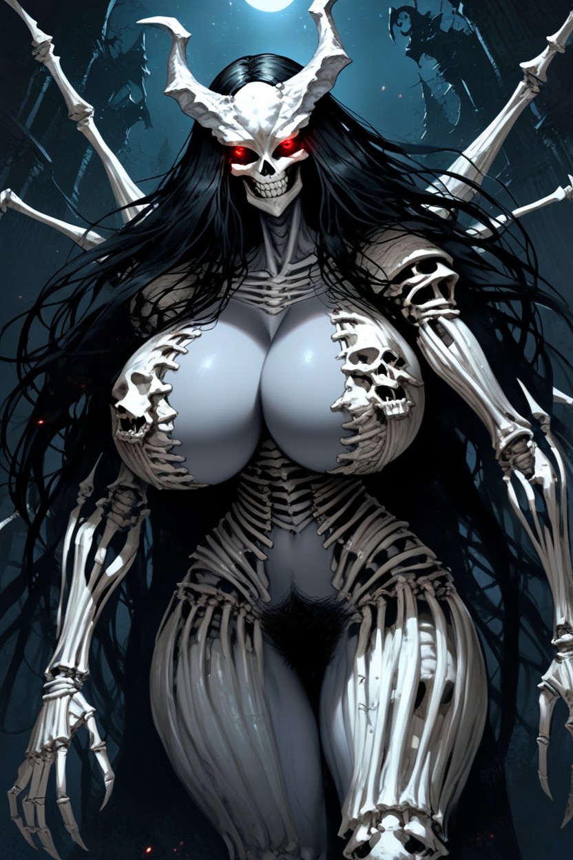Abyss, Hourglass Body, Colossal Skeleton Arms Porno IA