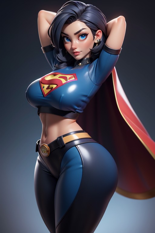 Large Breasts, Bare Thighs, Panties Porno IA Hentai