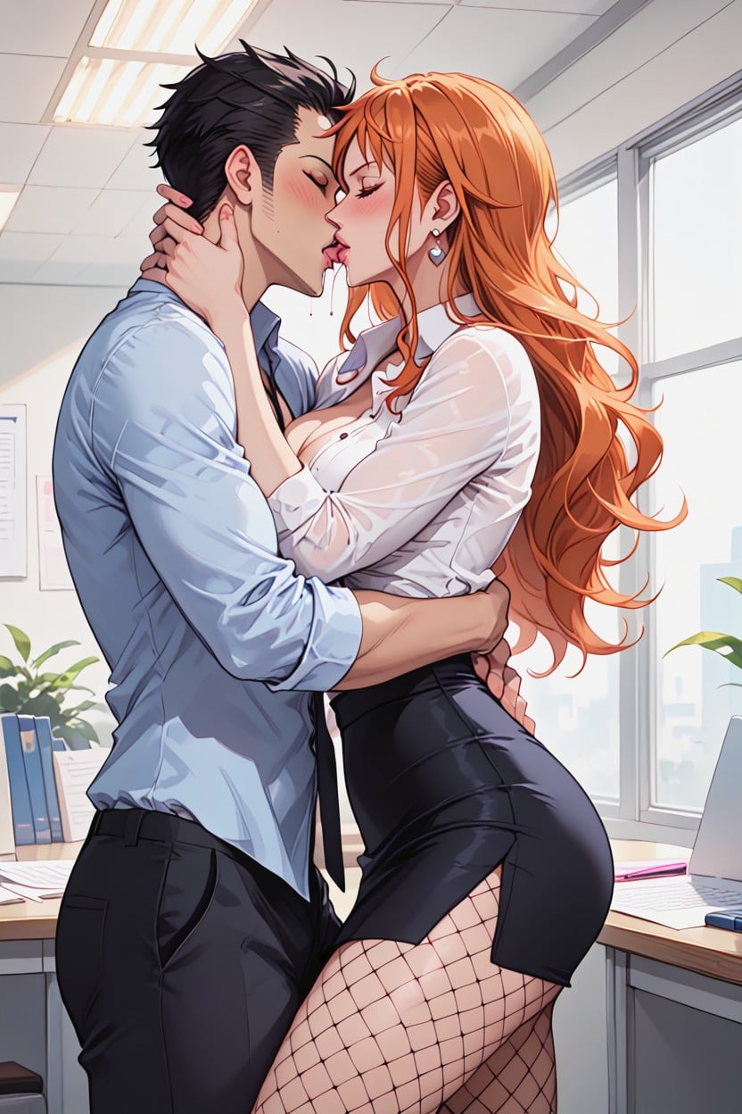 Glossy Lips, Male Dominated, Intense Expression AI黃漫