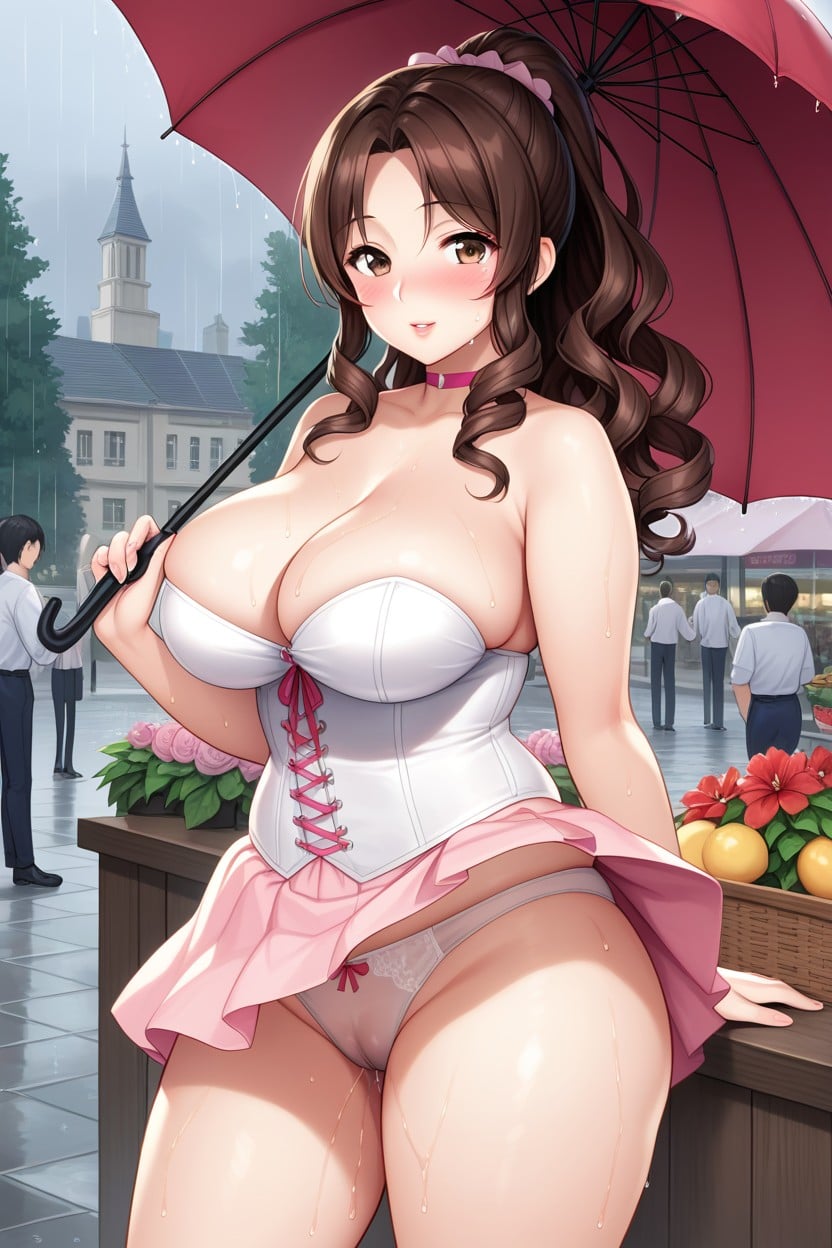 Corset, Mini Jupe, Wet Pussy Porno IA Hentai