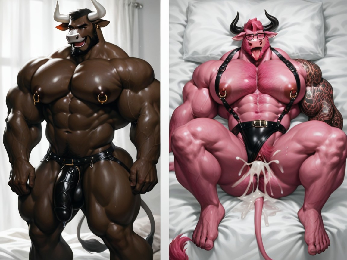 Thick Body, Big Muscle, Fucked Cunt AI Gay Porn