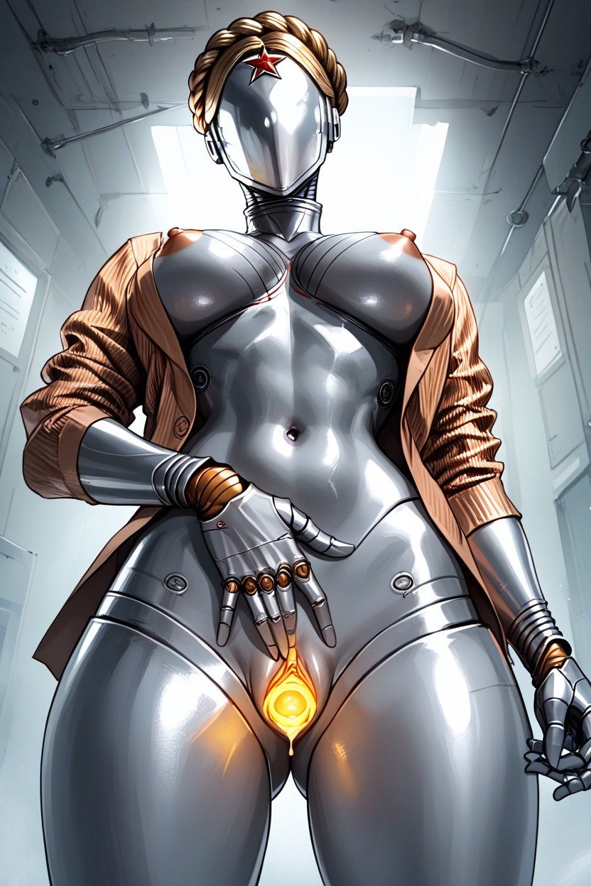 Stomach Exposed, Open Suit, No Mouths Hentai AI Porn