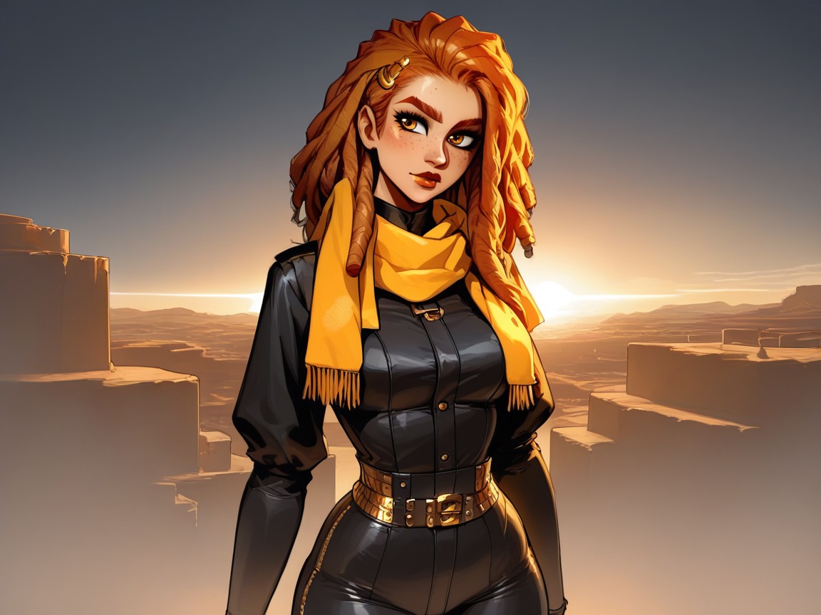 Sharp Edges And Lines, Rounded Thighs, Vibrant Saturated Colors AI Porn