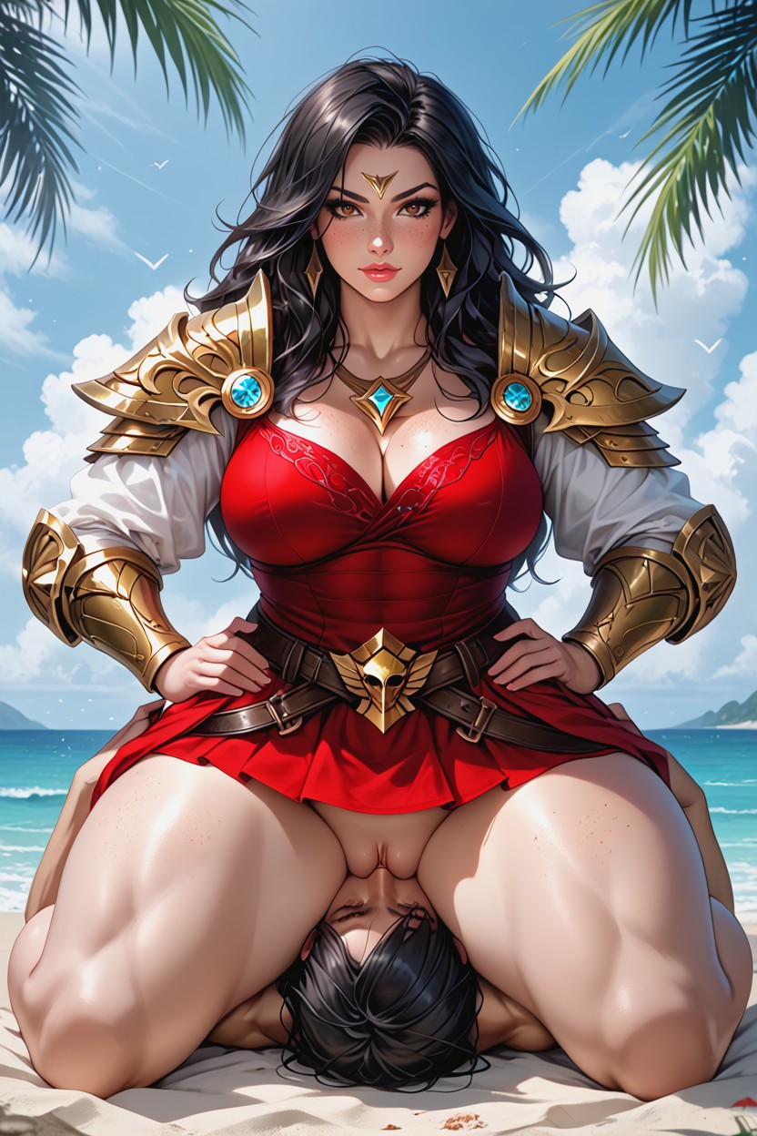 Shorter Man, Hands On Hips, Brown Eyes AI Porn