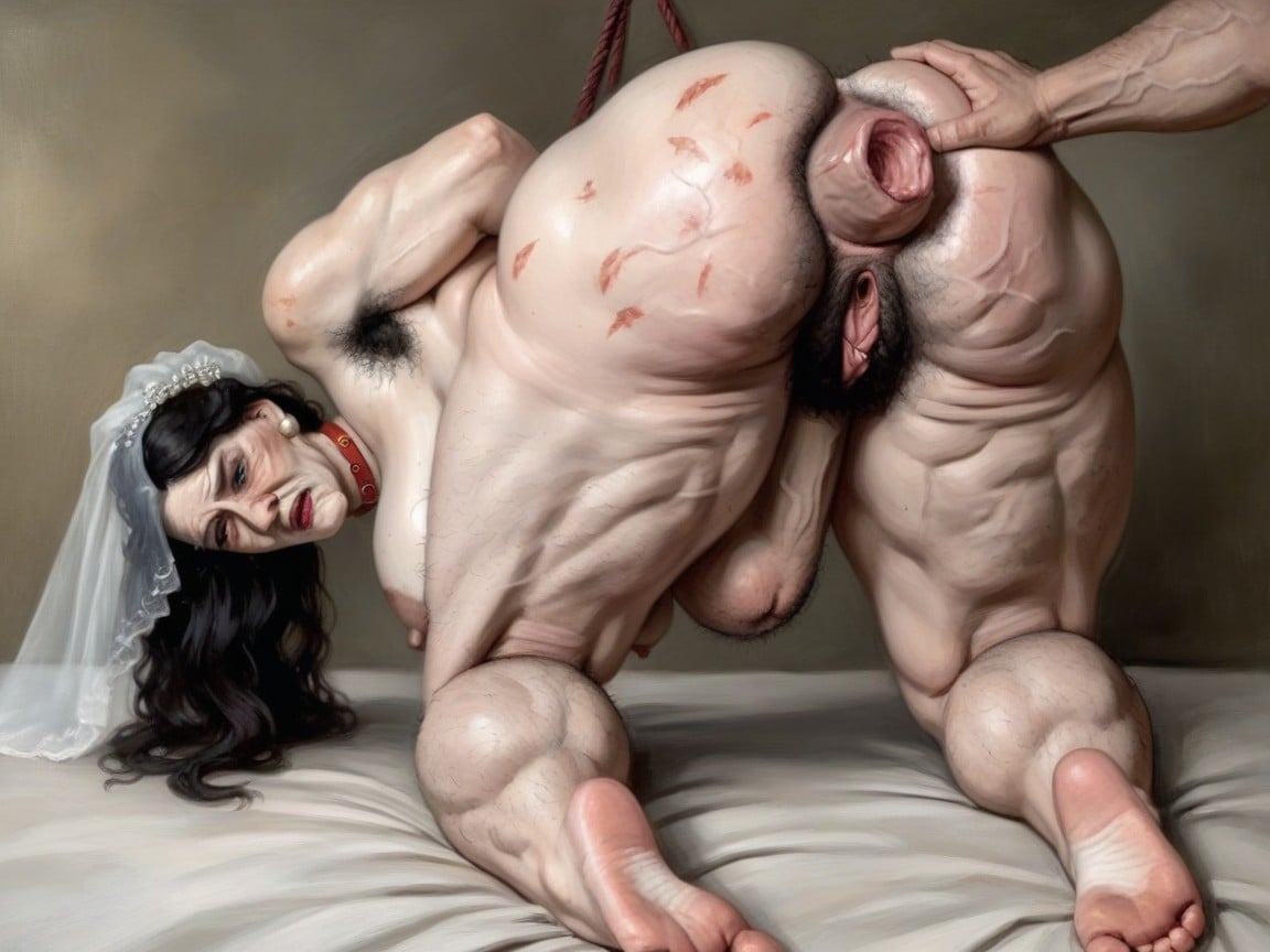 Hyper Massive Analprolapse, Armpits Exposed, Bounce Lines AI Porn