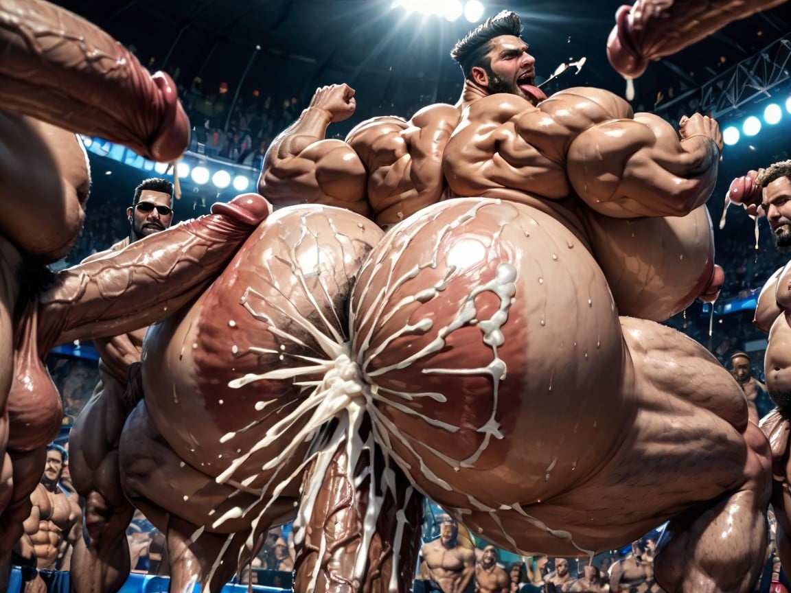 Gangbang Massive Ass, Hyper Massive Ass, Extreme Deep Throat AI Gay Porn
