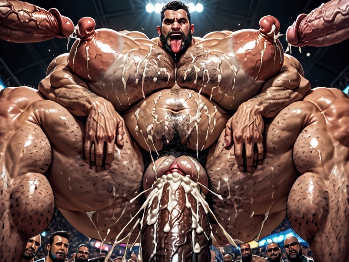 Huge Hyper Nipples, Gay Gangbang, Creampie AI Gay Porn