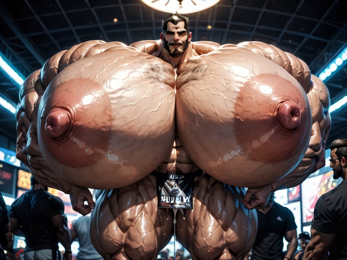 Massive Muscles, Bending Over, Double Penetration AI Porn